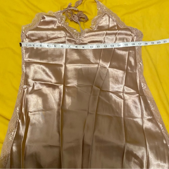 Stretchy Silly Lace Racerback Slip Lingerie Camisole Nightgown M/L Sexy Peekaboo - Picture 10 of 10